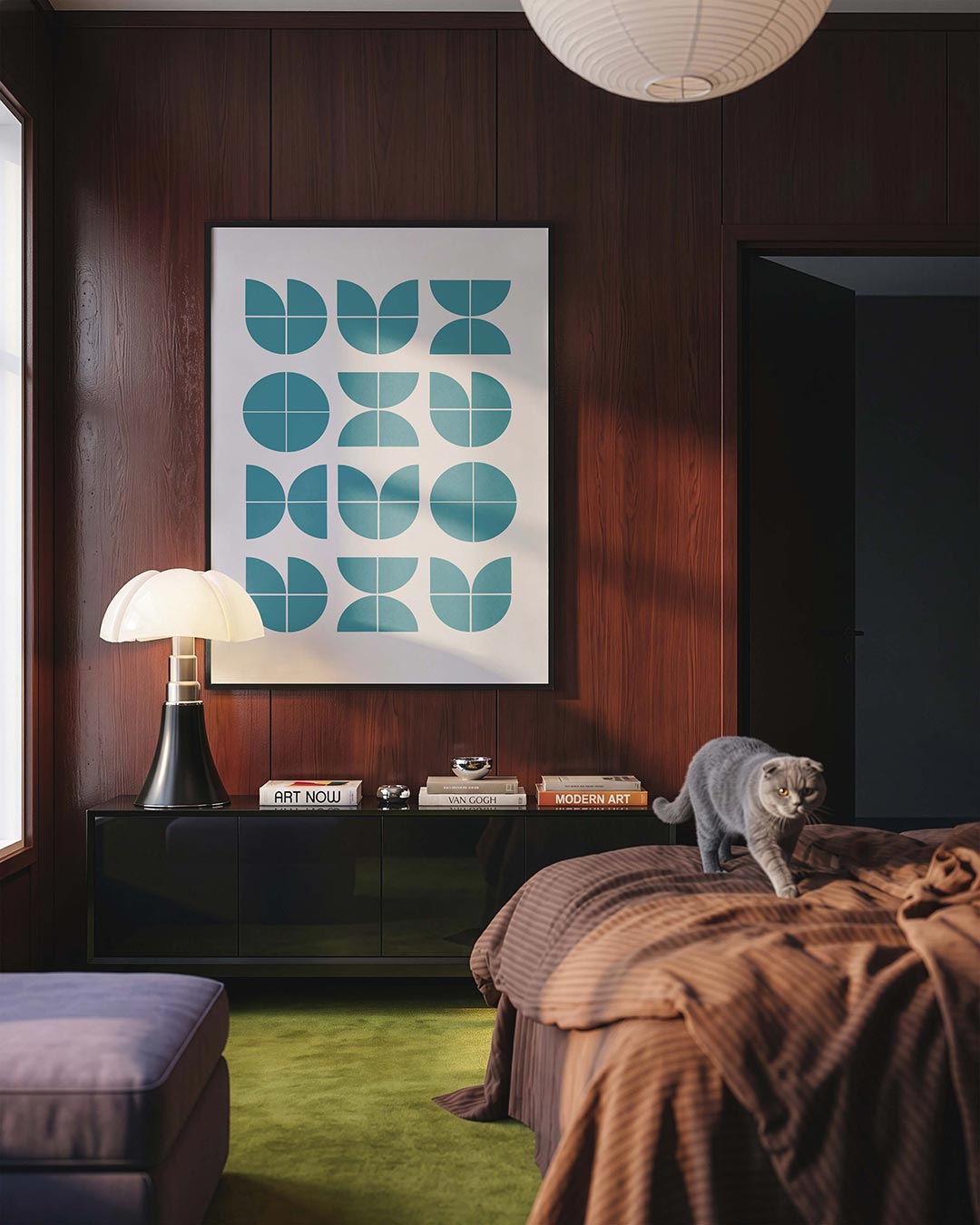 Vormritme en kleur Poster