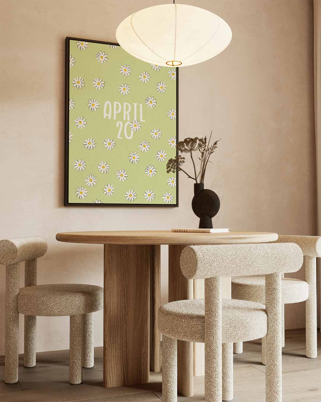 Bloemenkalender April Kunstwerk-canvas-dibond-plexiglas-wanddecoratie-WallArtistic