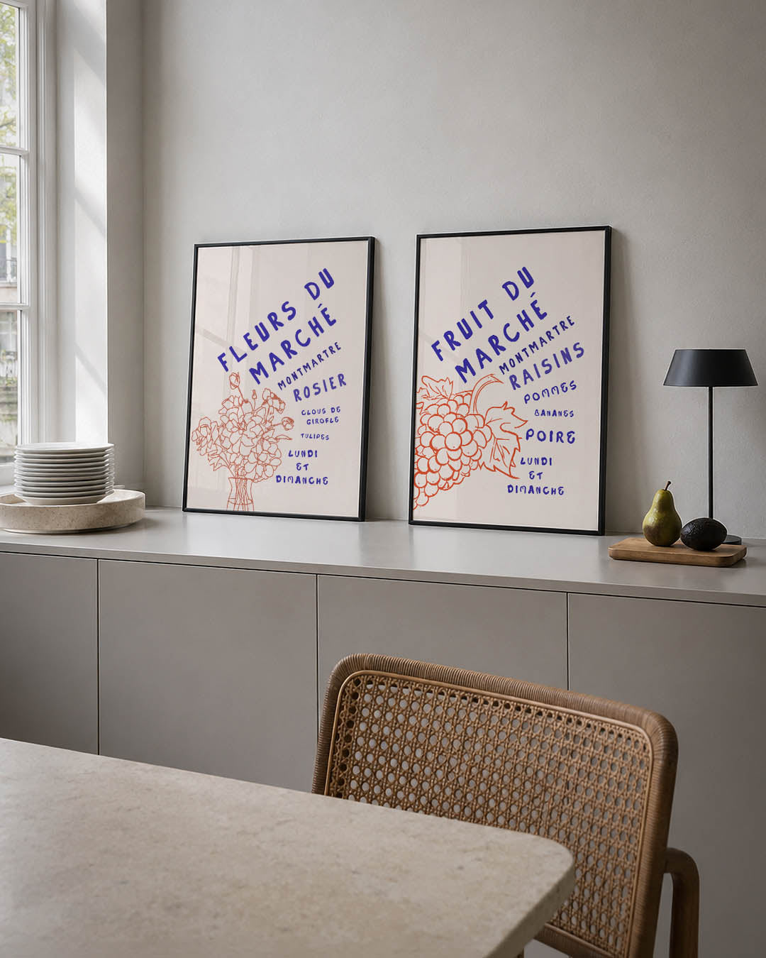 Bloem en tekst Posterset