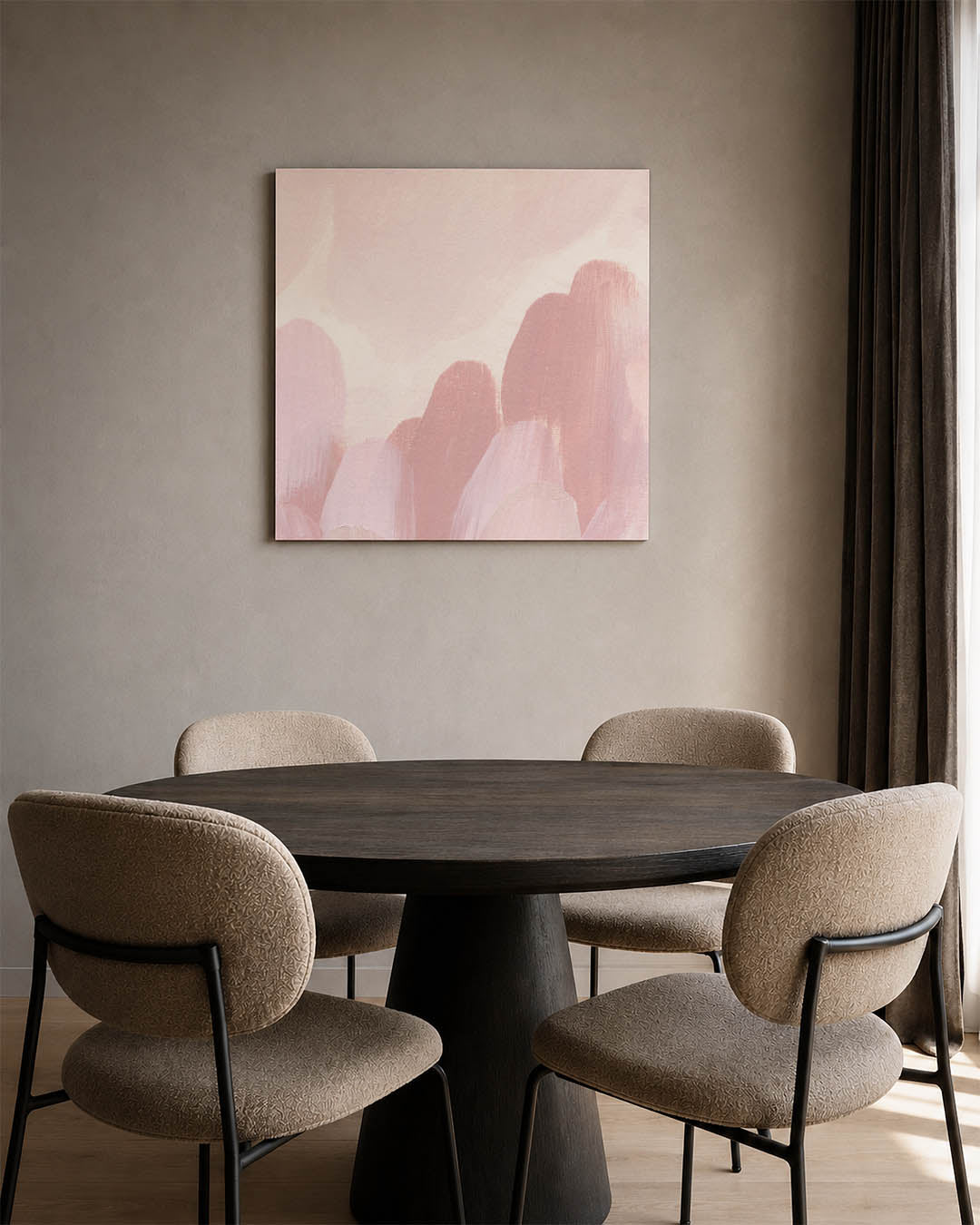 Zachte kleurencompositie Kunstwerk
