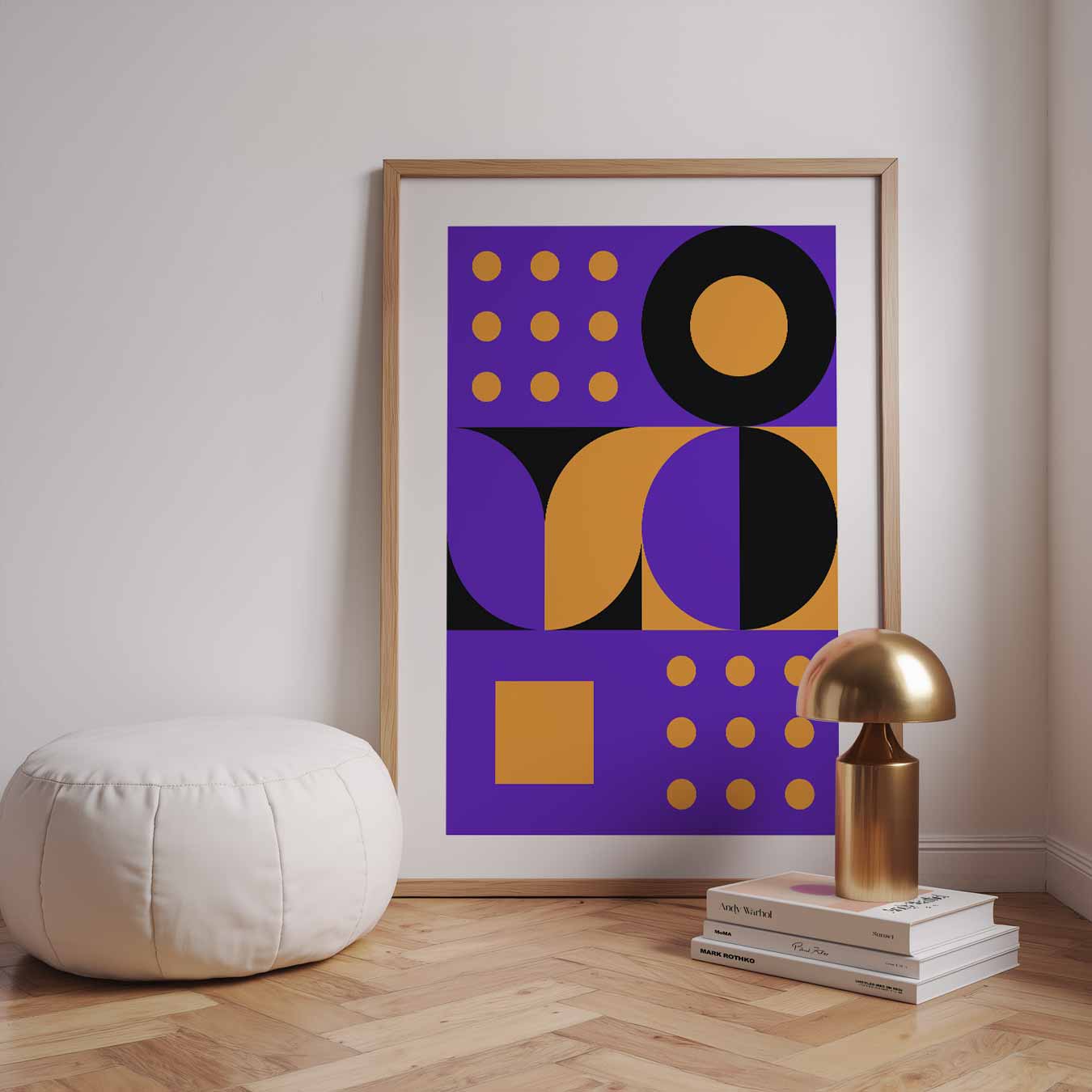 Retro Vibes Geometrische Poster-WallArtistic