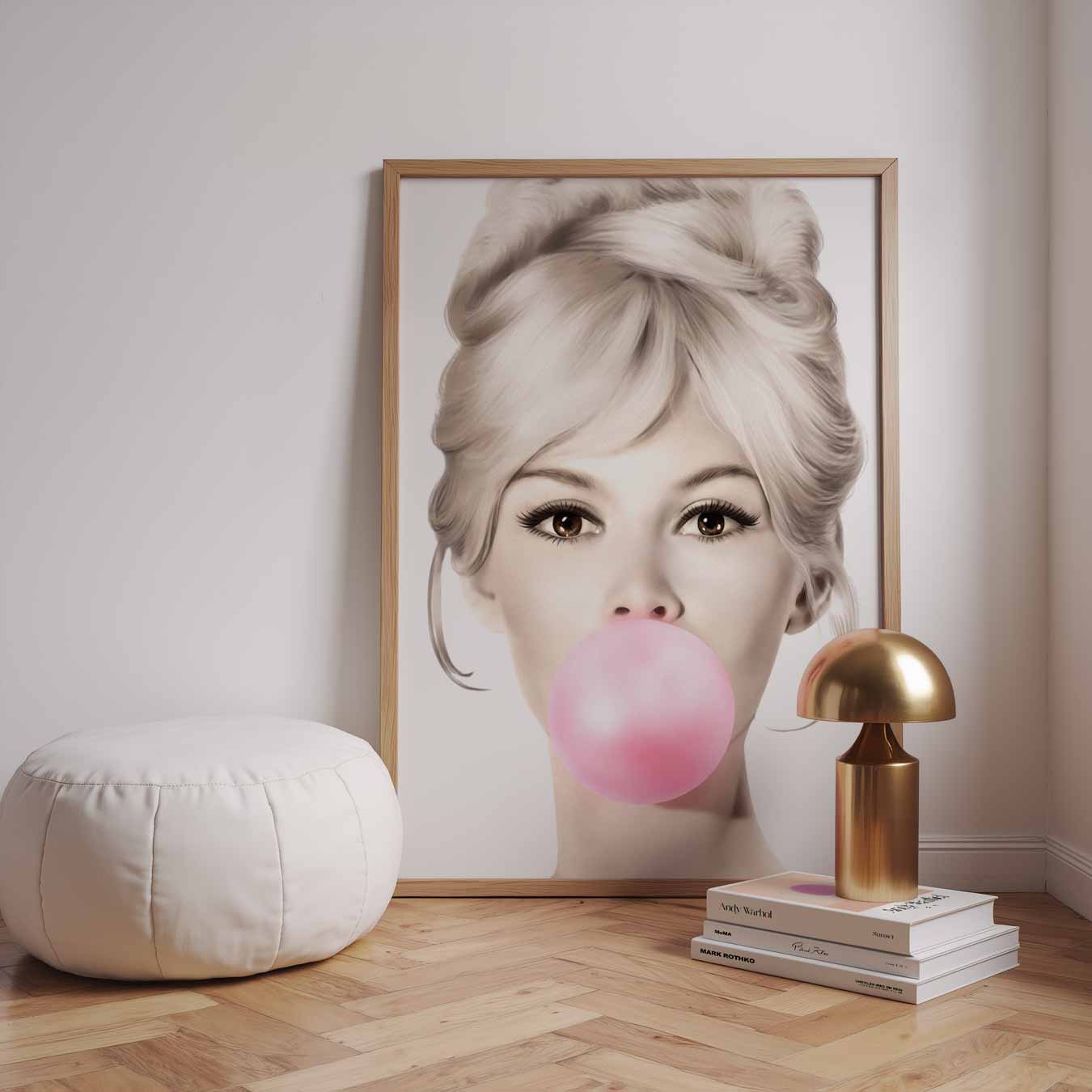 Vintage Flair Bubblegum Poster-WallArtistic