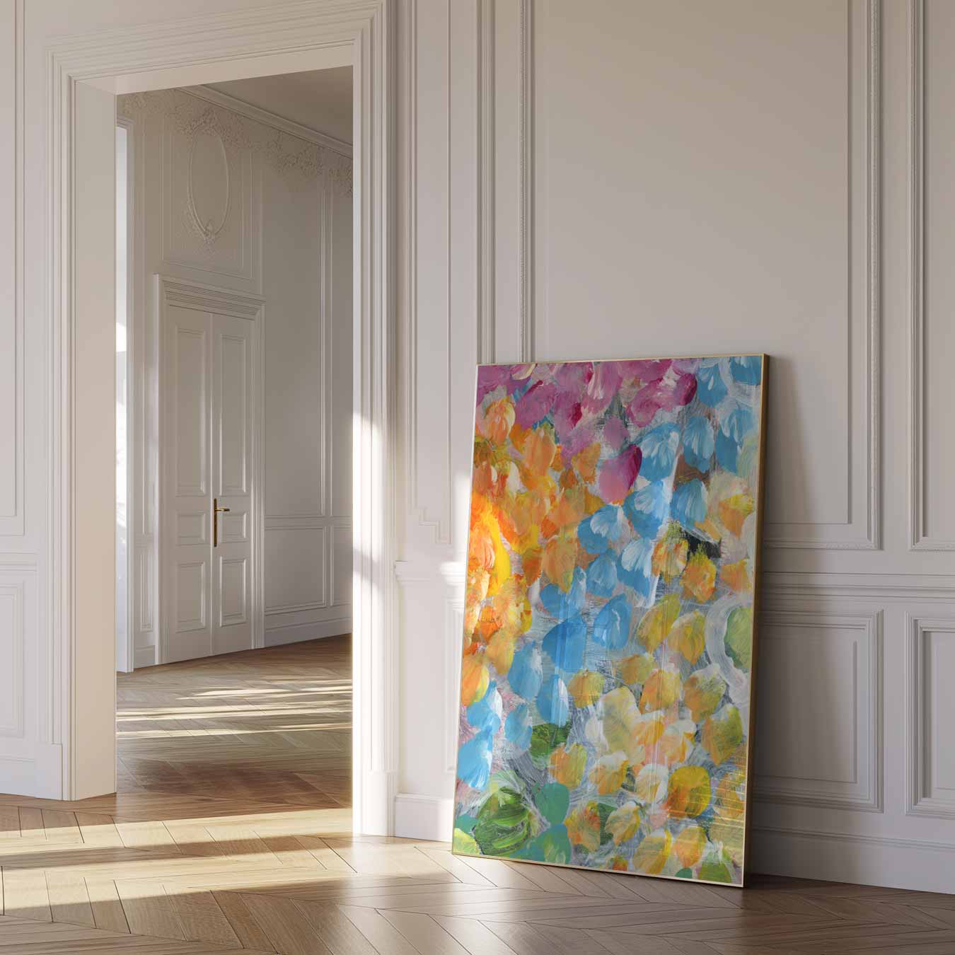 Kleurrijke Bloemendroom Poster-WallArtistic