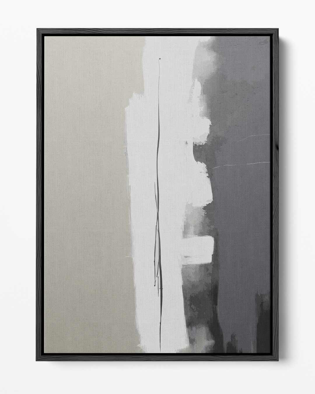 Minimalistische Verticale Lijn op Tweekleurige Achtergrond Kunstwerk-canvas-dibond-plexiglas-wanddecoratie-WallArtistic