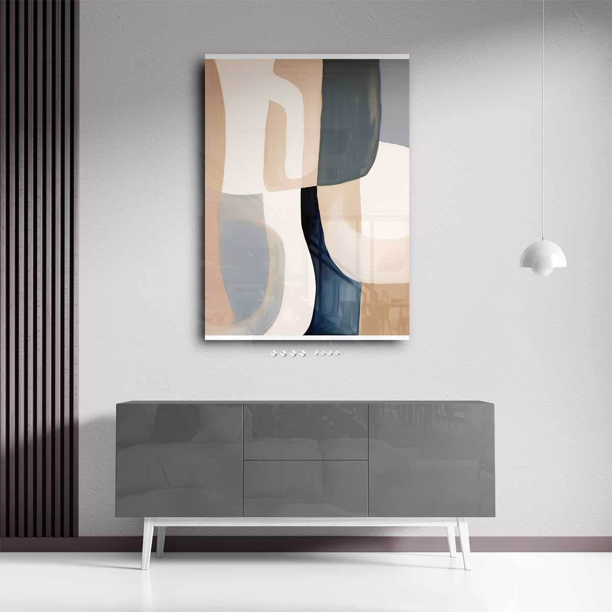 Harmonische Abstractie Kunstwerk-canvas-dibond-plexiglas-wanddecoratie-WallArtistic