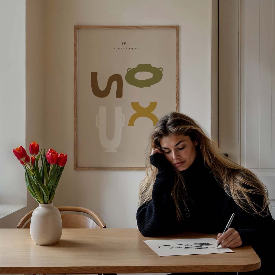 Abstracte Vormen Poster-WallArtistic