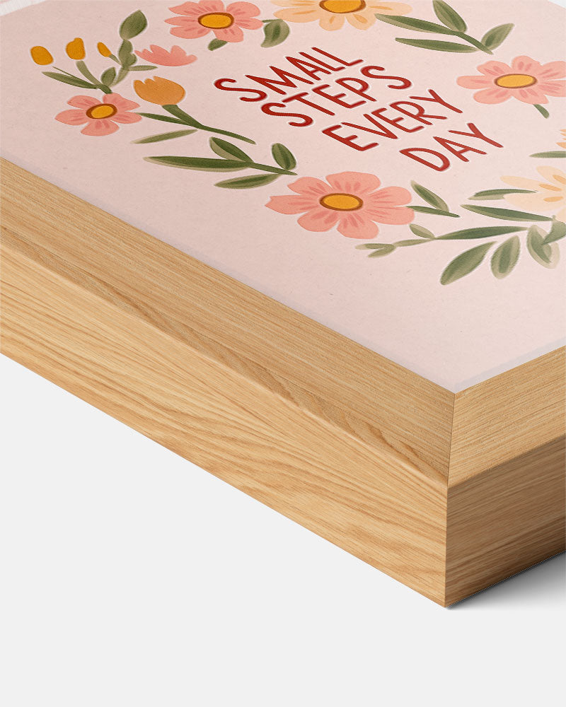 Motiverende Bloemen Poster-WallArtistic