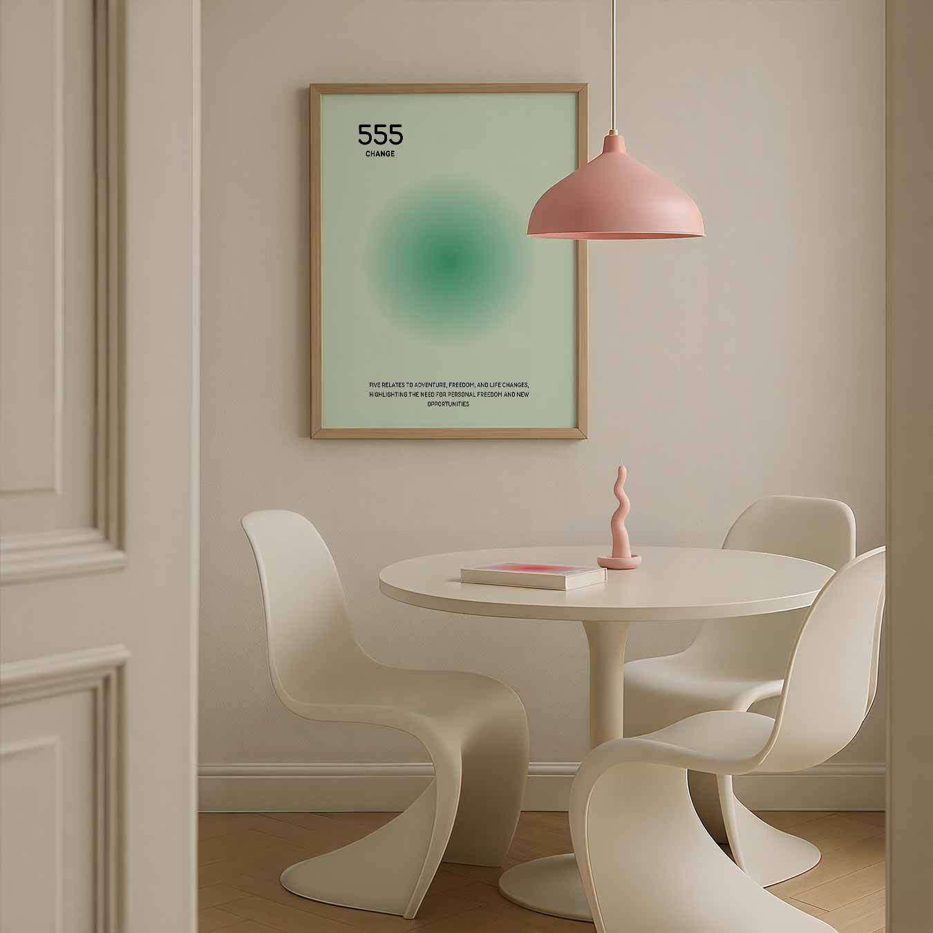Inspirerende 555 Veranderingsposter
