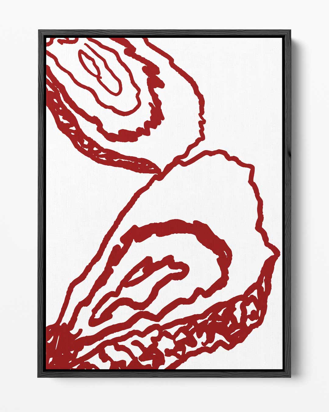 Abstracte Oesterlijnen Kunstwerk-canvas-dibond-plexiglas-wanddecoratie-WallArtistic