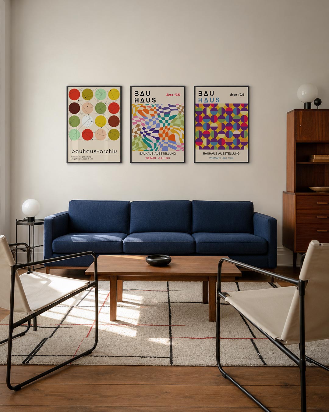 Kleurrijke cirkelstructuur Posterset