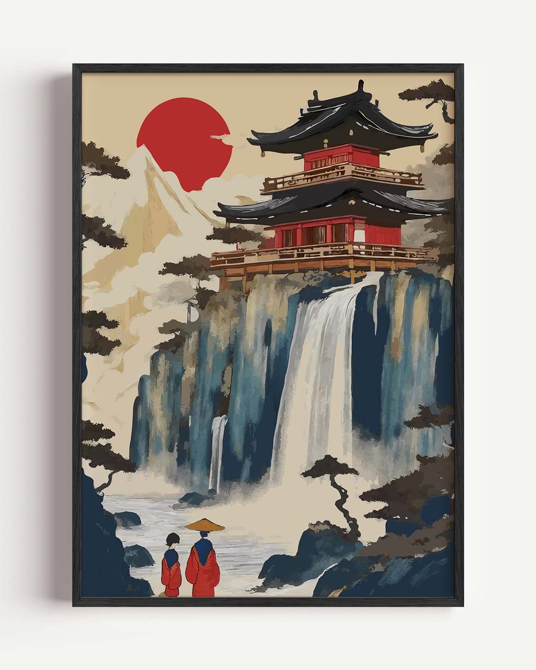 Zen Sferen Japans Landschap Poster-WallArtistic