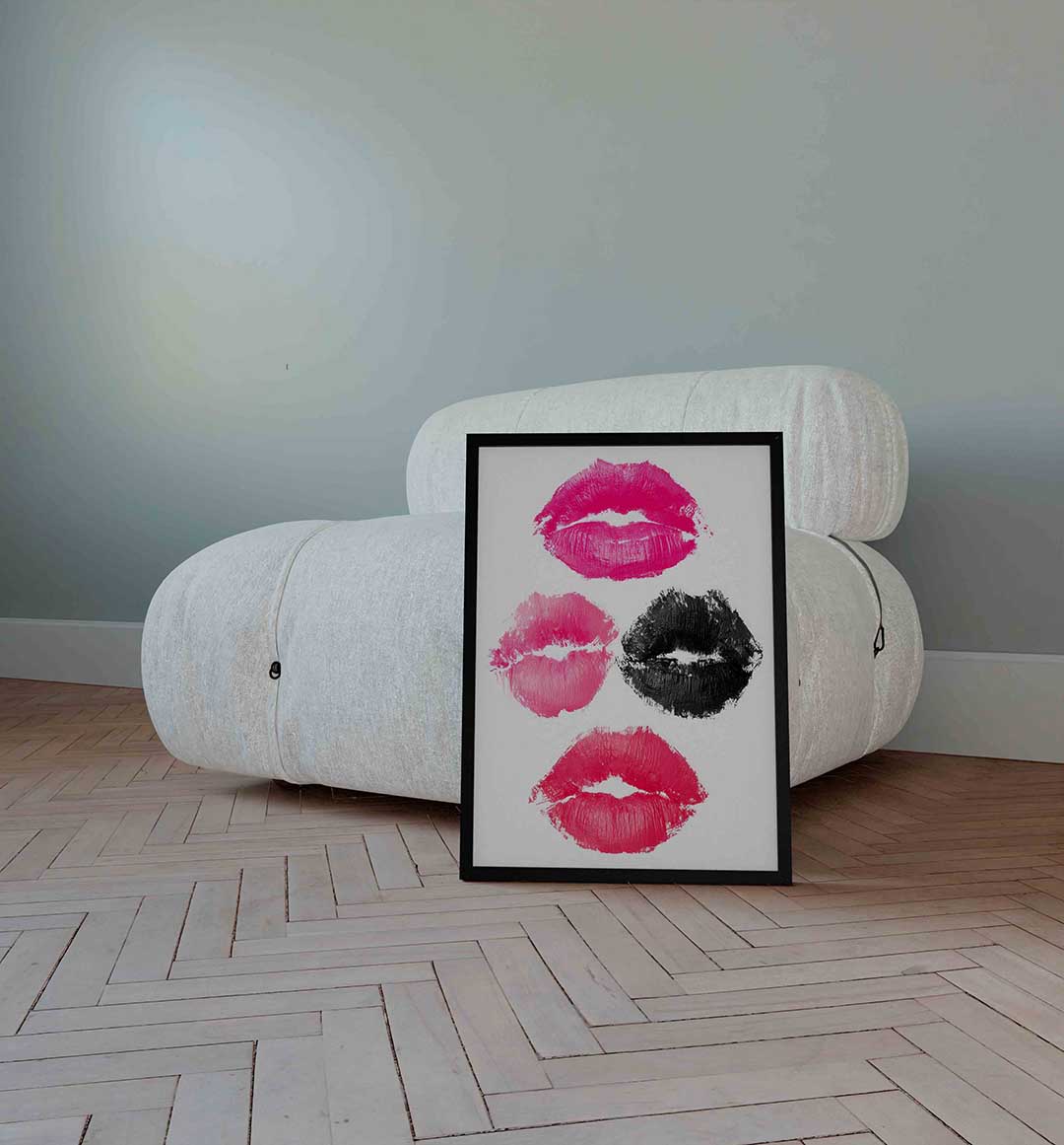 Lippenafdrukken Poster