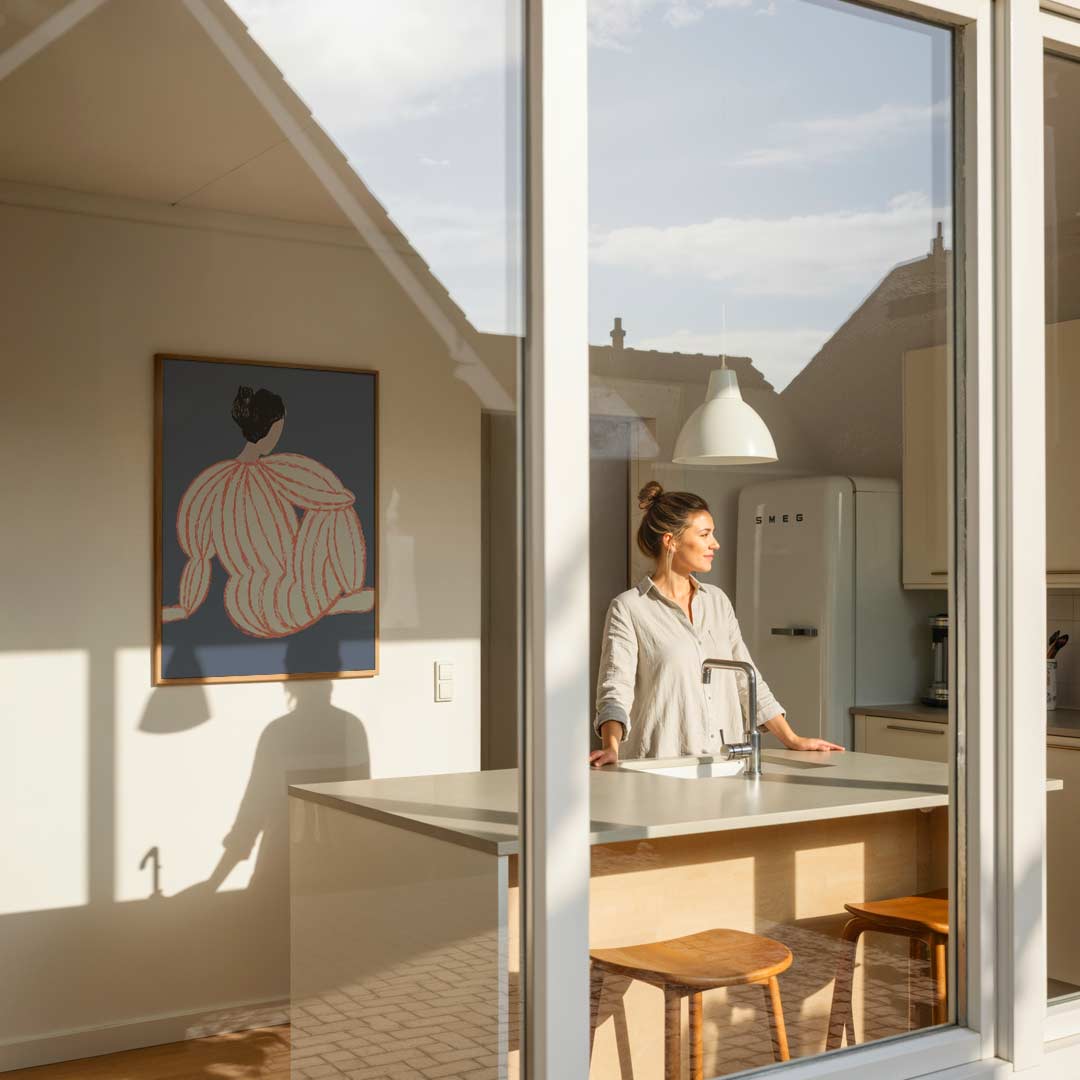 Abstracte Vrouwelijke Elegantie Poster-WallArtistic