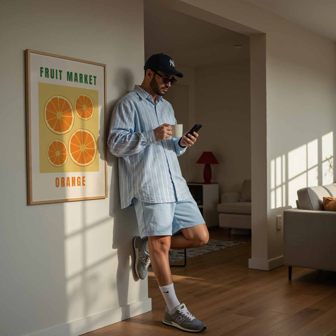 Verfrissende Sinaasappelposter-WallArtistic