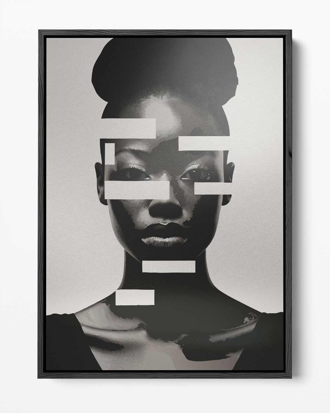 Moderne Gezichtsillusie Kunstwerk-canvas-dibond-plexiglas-wanddecoratie-WallArtistic