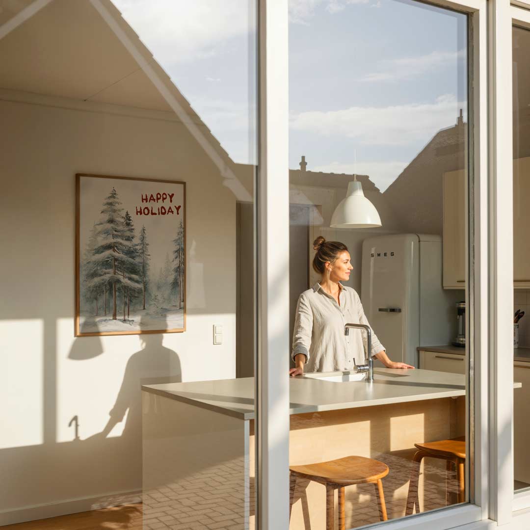 Winterse Kerstposter-WallArtistic