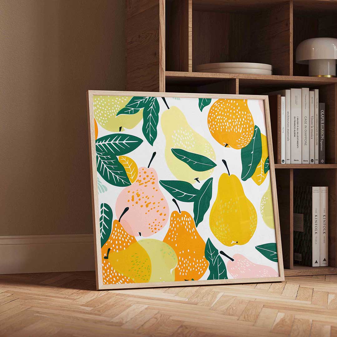 Fruit en bladeren Poster