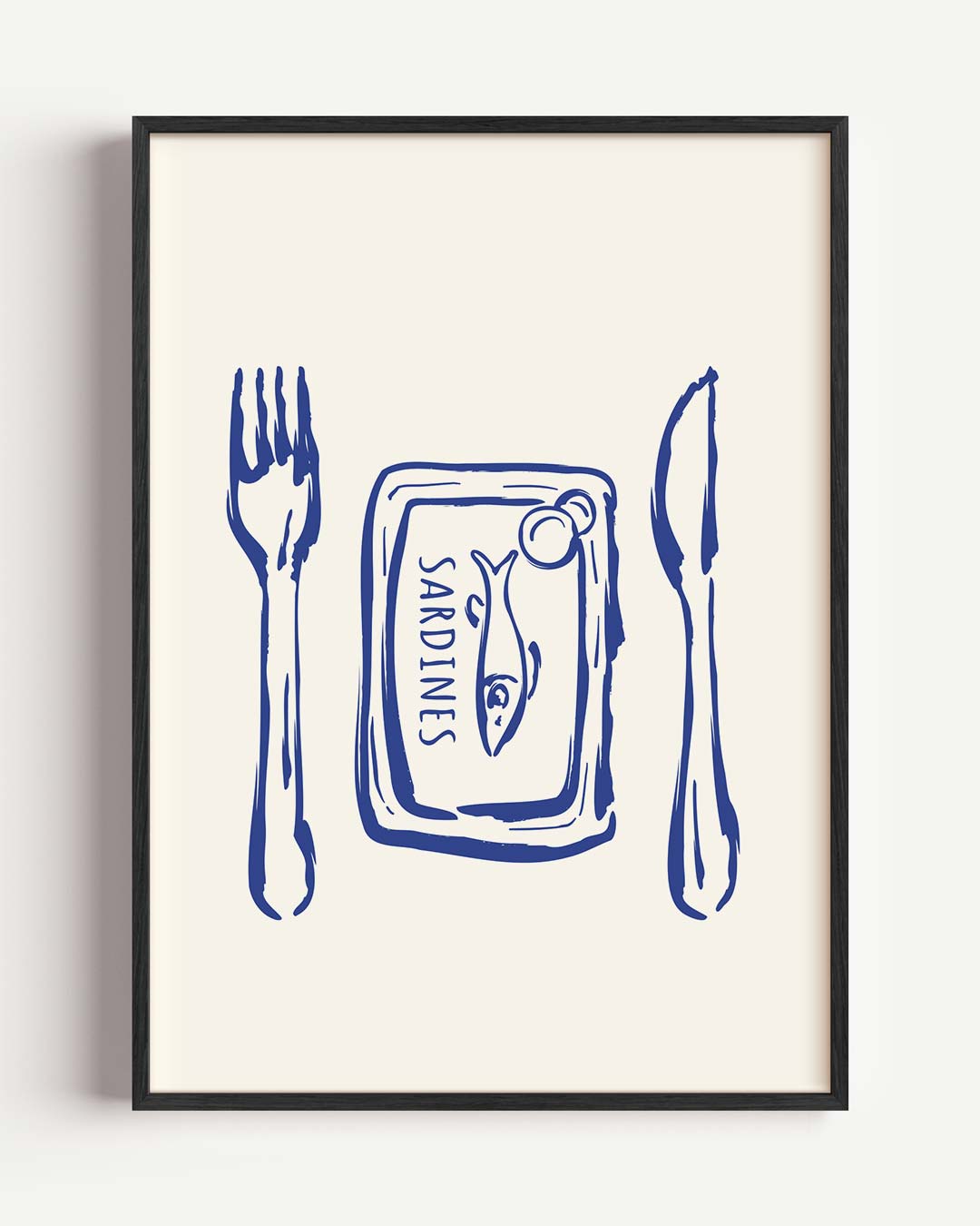 Vis en Tafel Poster-WallArtistic