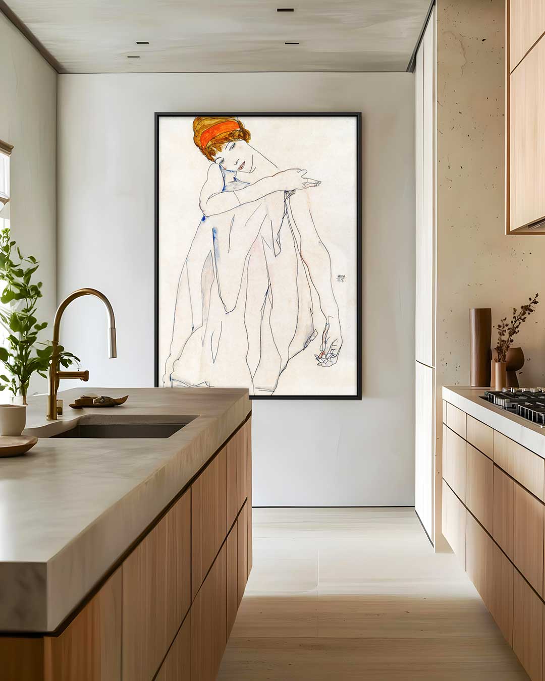 Dromerige Elegantie Kunstwerk-canvas-dibond-plexiglas-wanddecoratie-WallArtistic