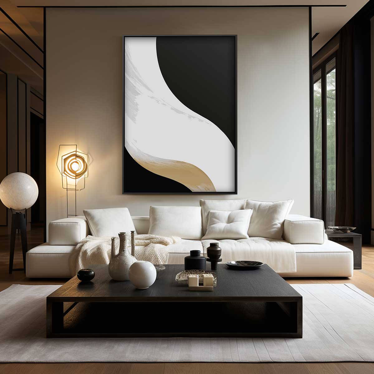 Stroming van Stilte Kunstwerk-canvas-dibond-plexiglas-wanddecoratie-WallArtistic