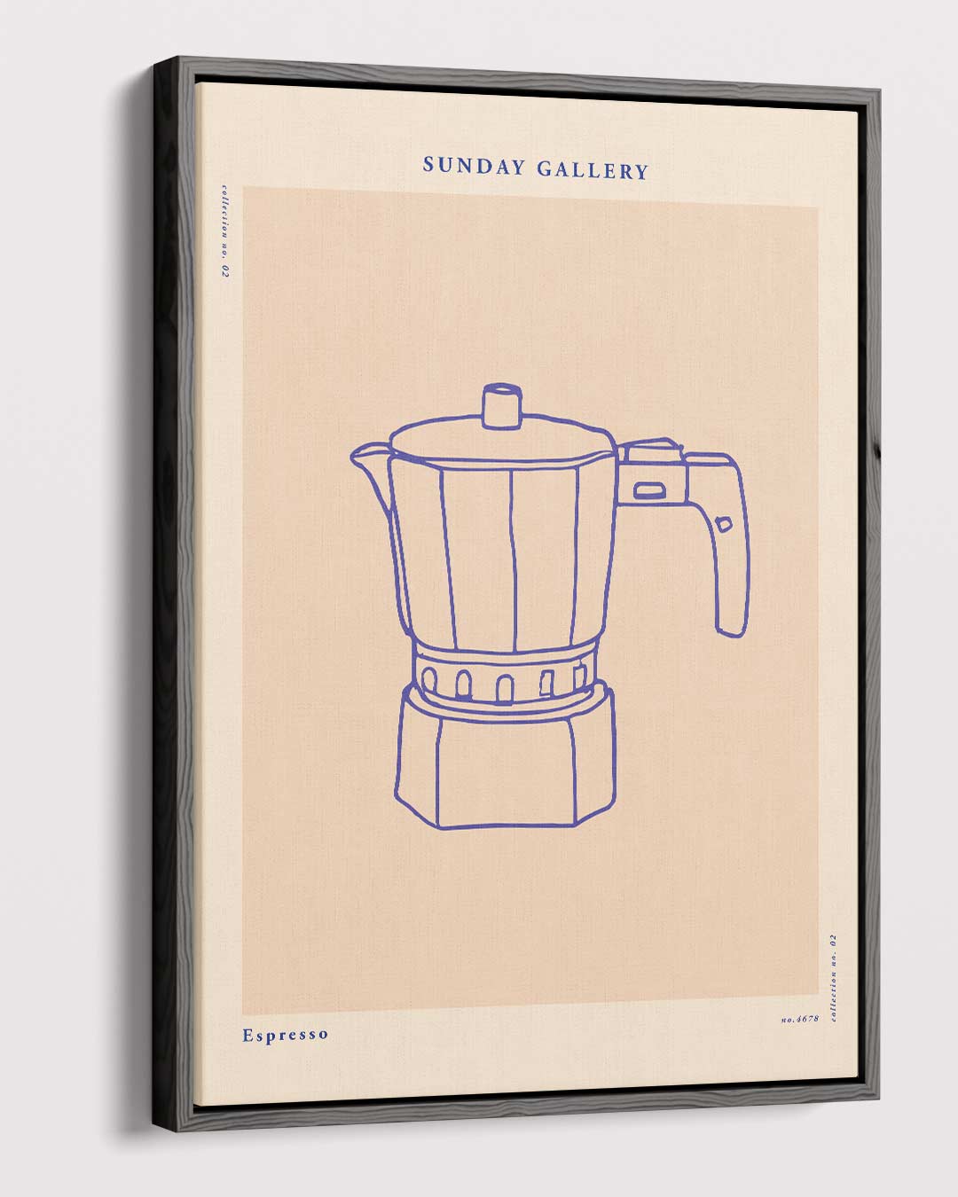 Stijlvolle Espresso Illustratie Kunstwerk-canvas-dibond-plexiglas-wanddecoratie-WallArtistic