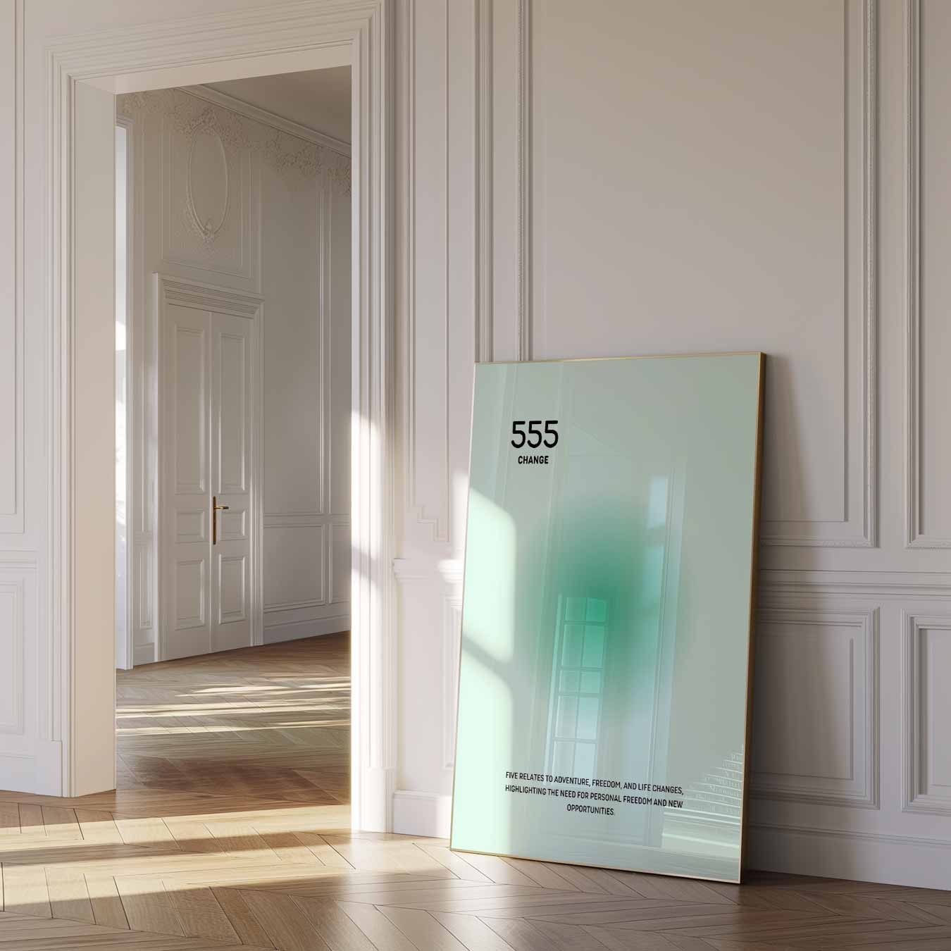 Inspirerende 555 Veranderingsposter