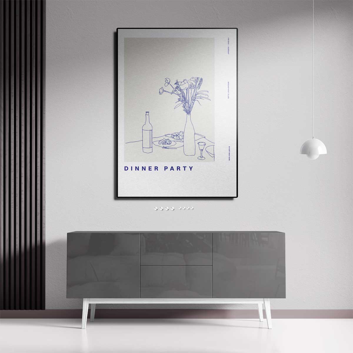 Eenvoudige Tafelsfeer Kunstwerk-canvas-dibond-plexiglas-wanddecoratie-WallArtistic