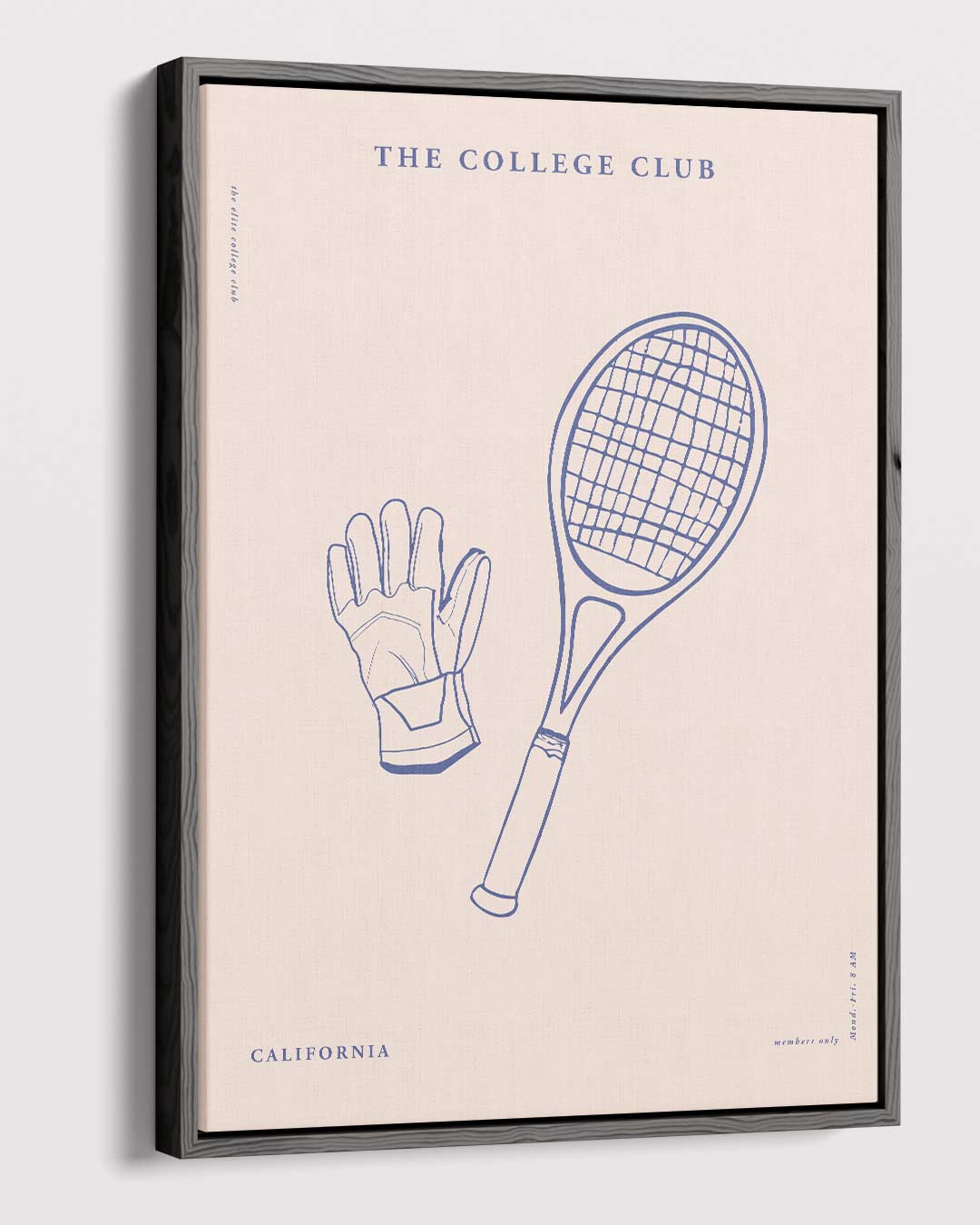 De College Club Print Kunstwerk-canvas-dibond-plexiglas-wanddecoratie-WallArtistic