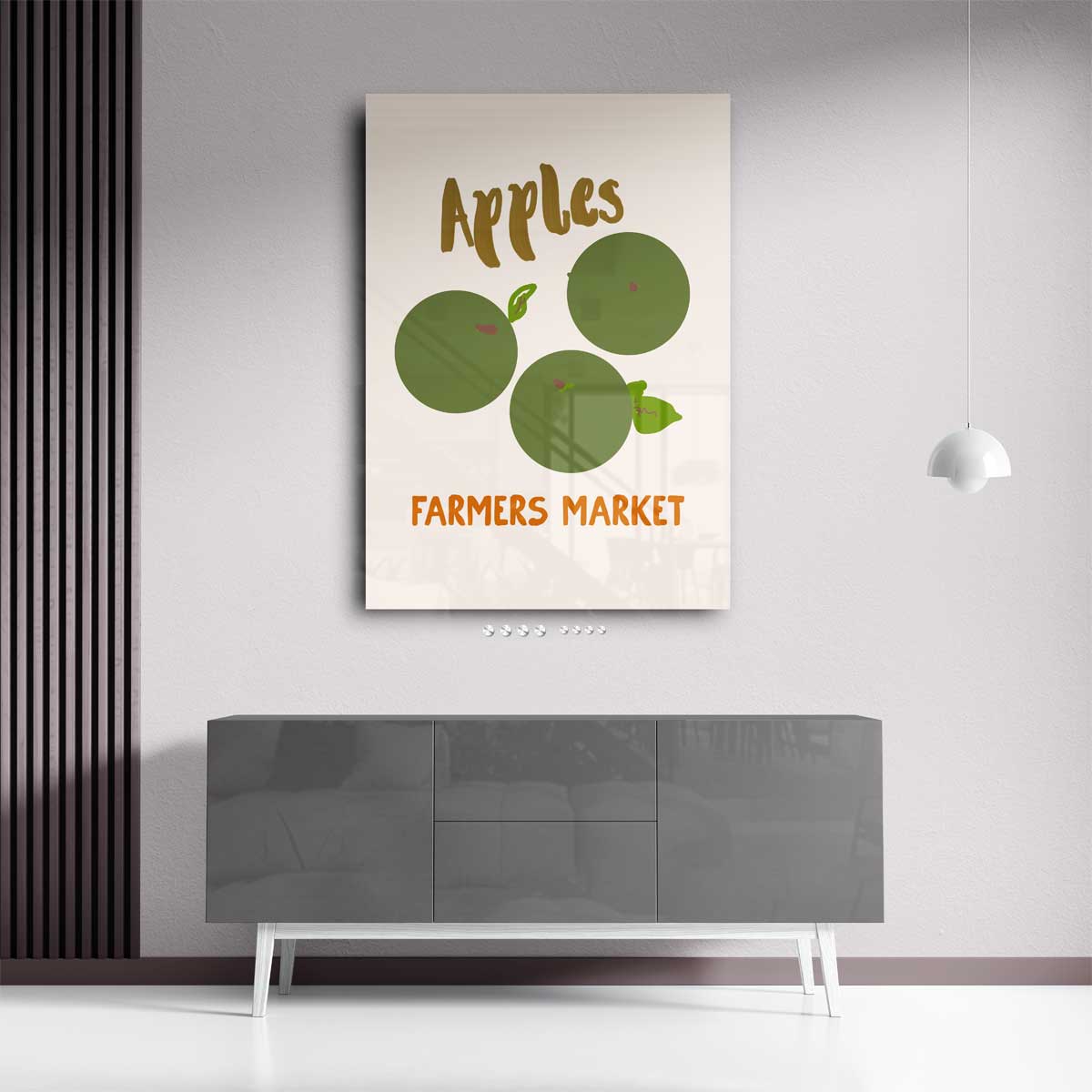 Groene Appelmarkt Kunstwerk-canvas-dibond-plexiglas-wanddecoratie-WallArtistic