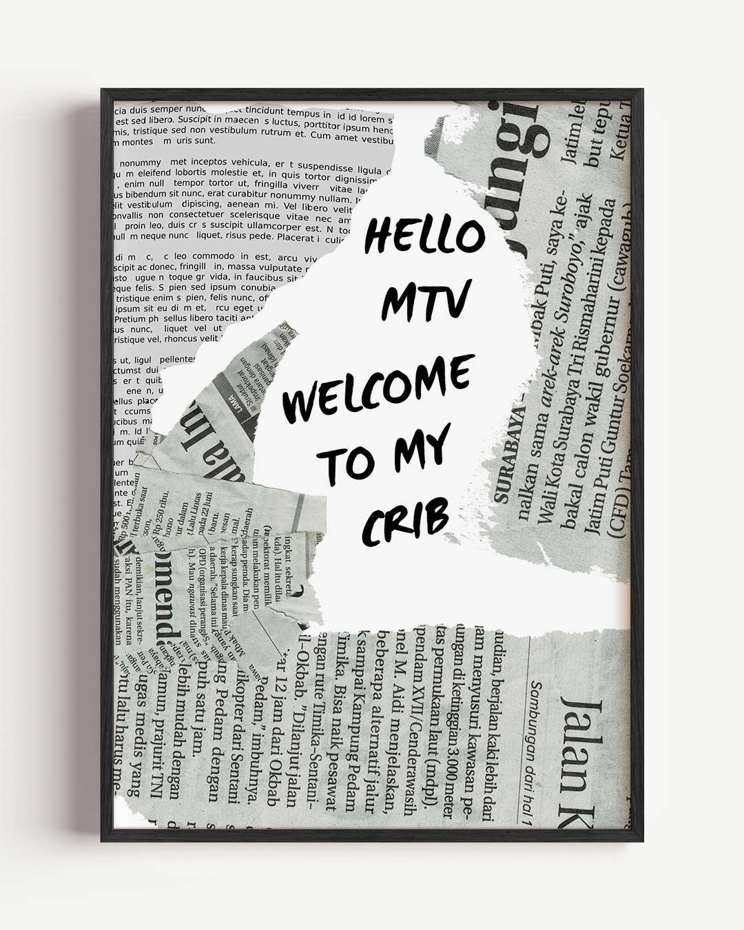 Typografie Collage Poster-WallArtistic