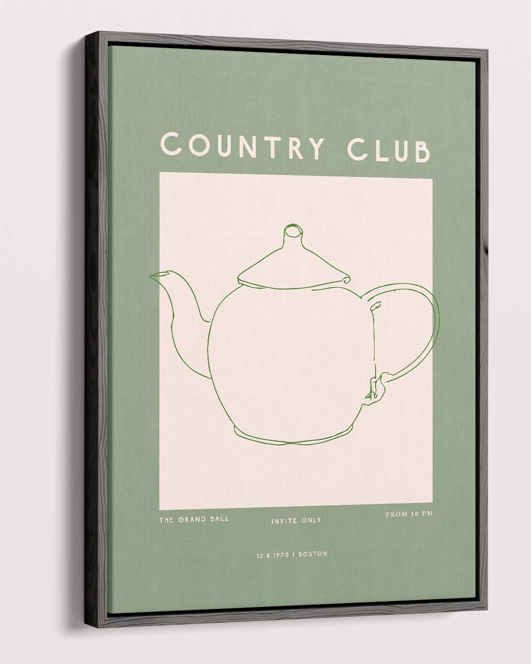 Minimalistische Theepot Poster