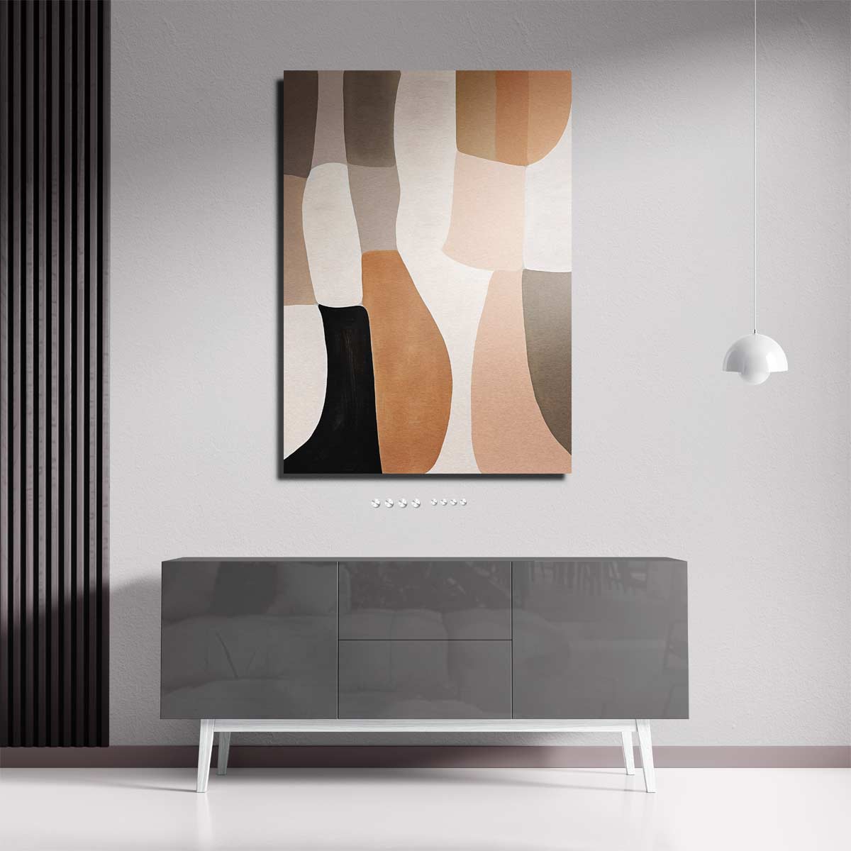 Aardse Abstractie Kunstwerk-canvas-dibond-plexiglas-wanddecoratie-WallArtistic