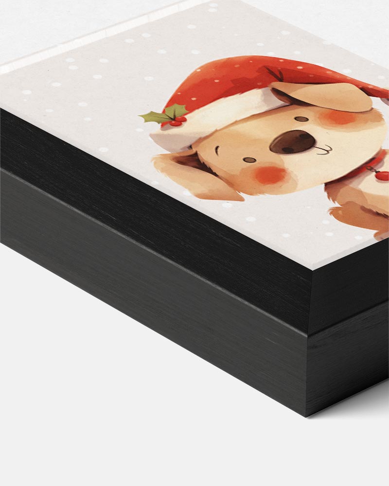 Schattige Kerst Puppy Poster