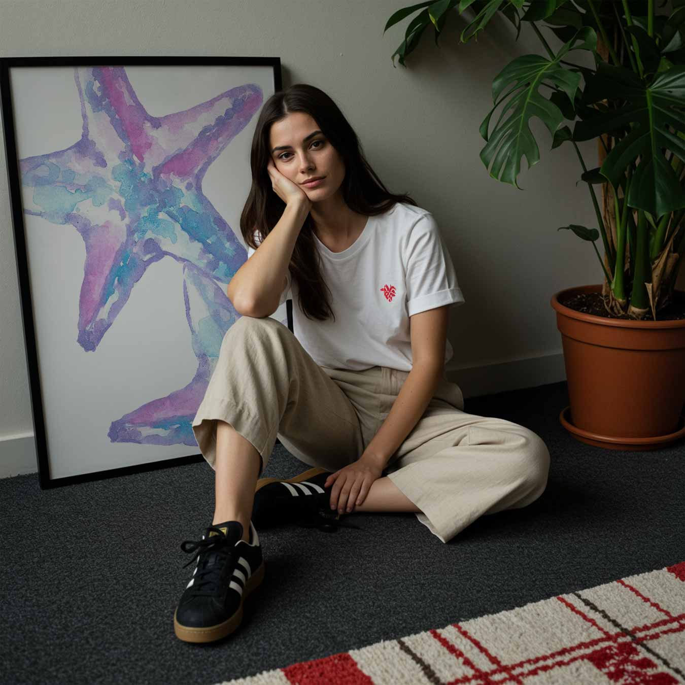 Paarse Zeesterren Poster-WallArtistic