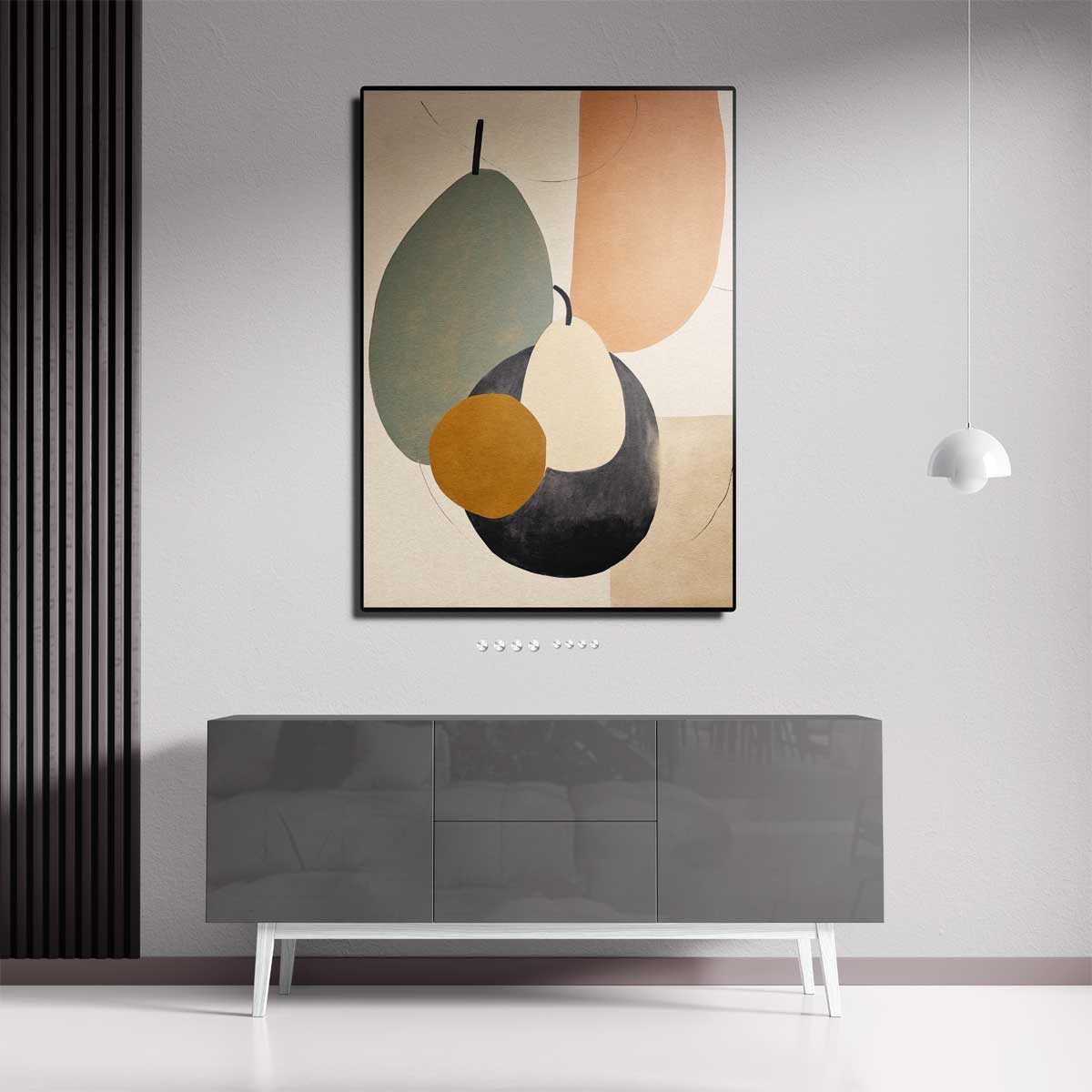 Organische Harmonie in Pastel Kunstwerk-canvas-dibond-plexiglas-wanddecoratie-WallArtistic