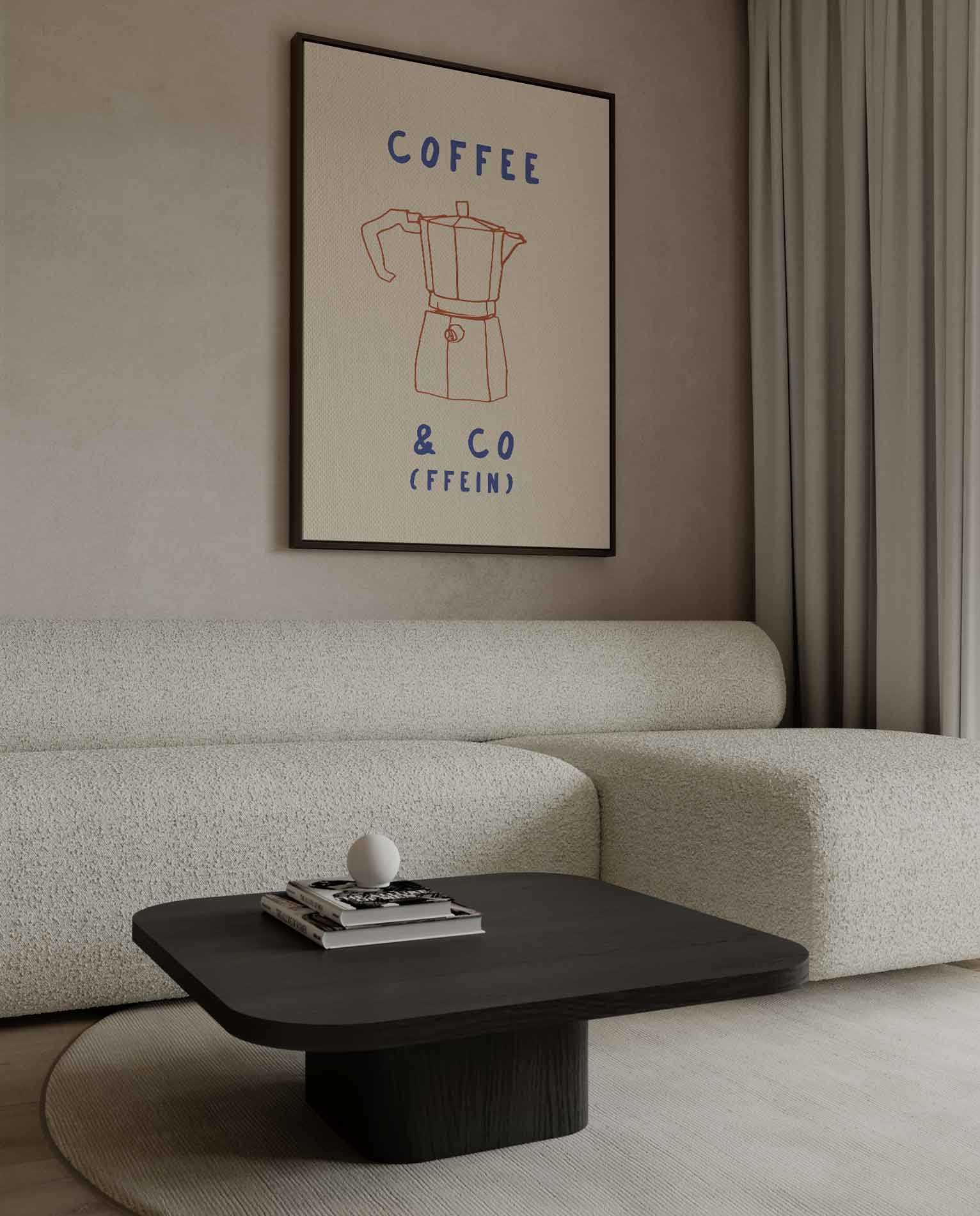 Eenvoudige Koffie Charme Kunstwerk-canvas-dibond-plexiglas-wanddecoratie-WallArtistic