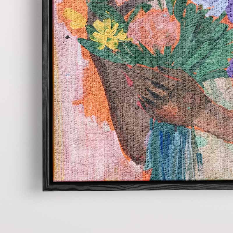 Bloemenliefde Kunstwerk-canvas-dibond-plexiglas-wanddecoratie-WallArtistic