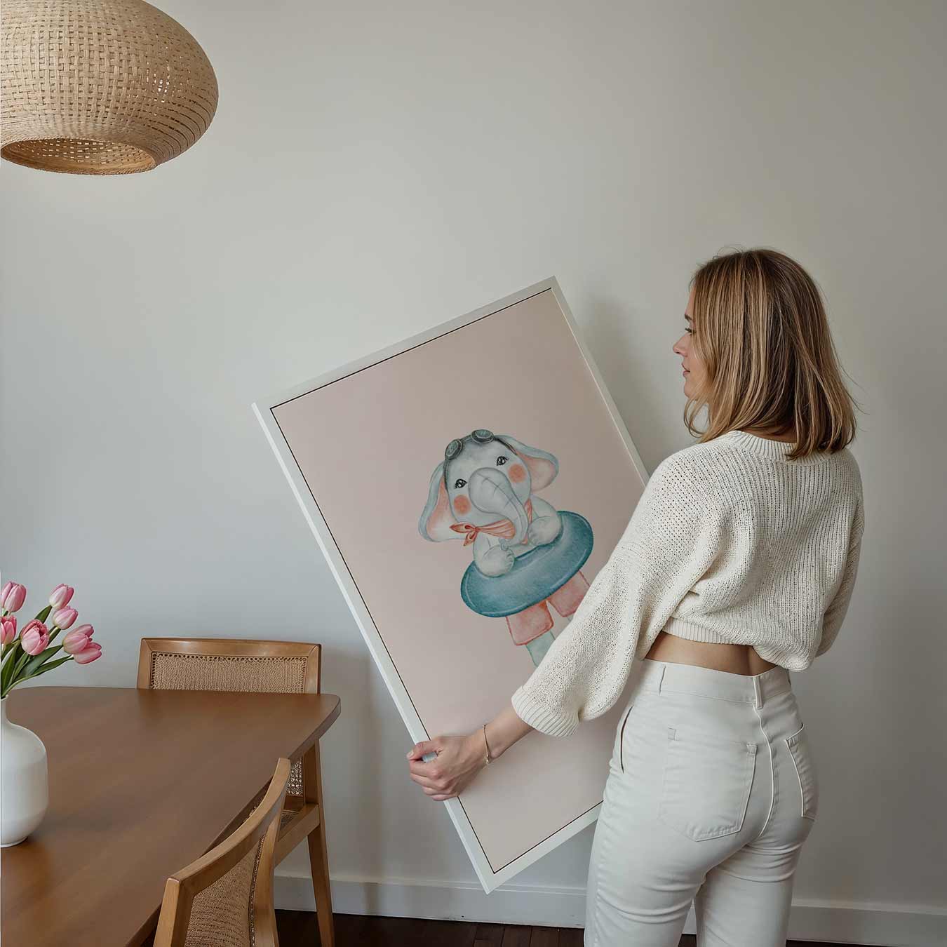 Schattige Olifant Kinderposter-WallArtistic