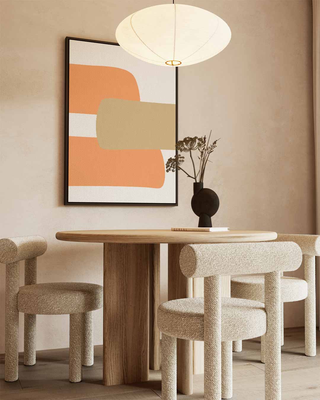 Zonnige Abstractie Kunstwerk-canvas-dibond-plexiglas-wanddecoratie-WallArtistic