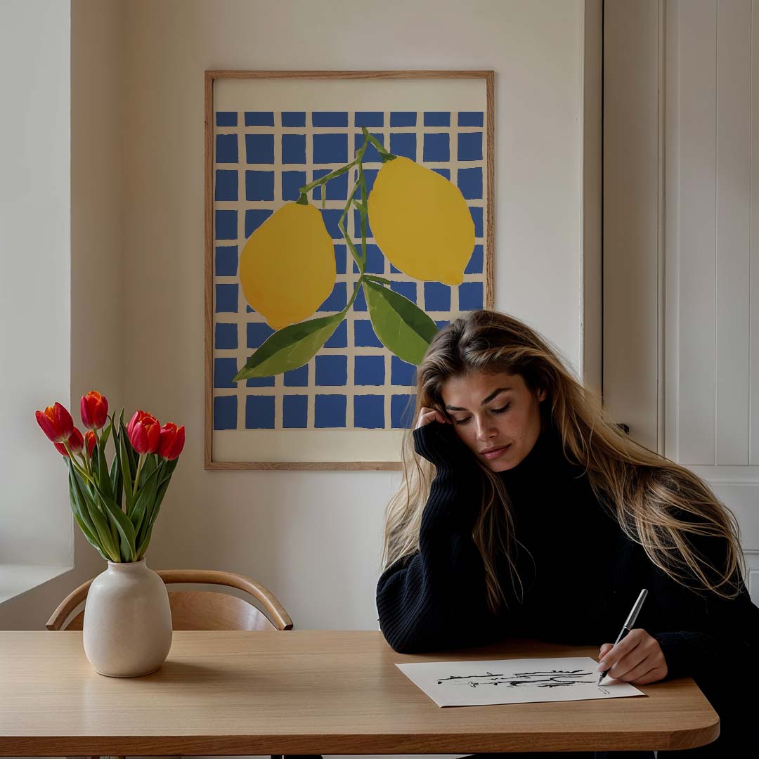 Zomerse Citroen Poster-WallArtistic