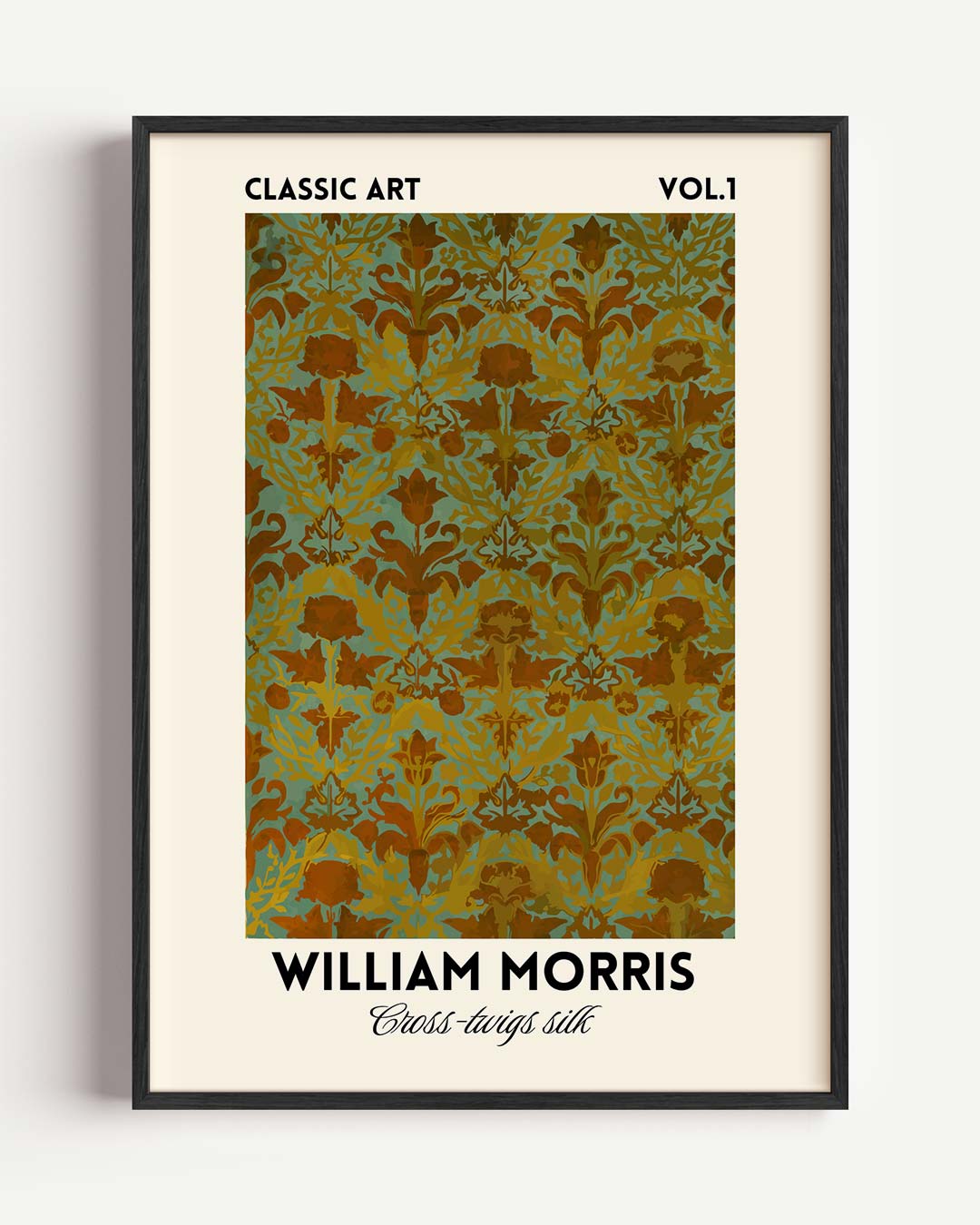 William Morris Bloemenpatroon Poster-WallArtistic