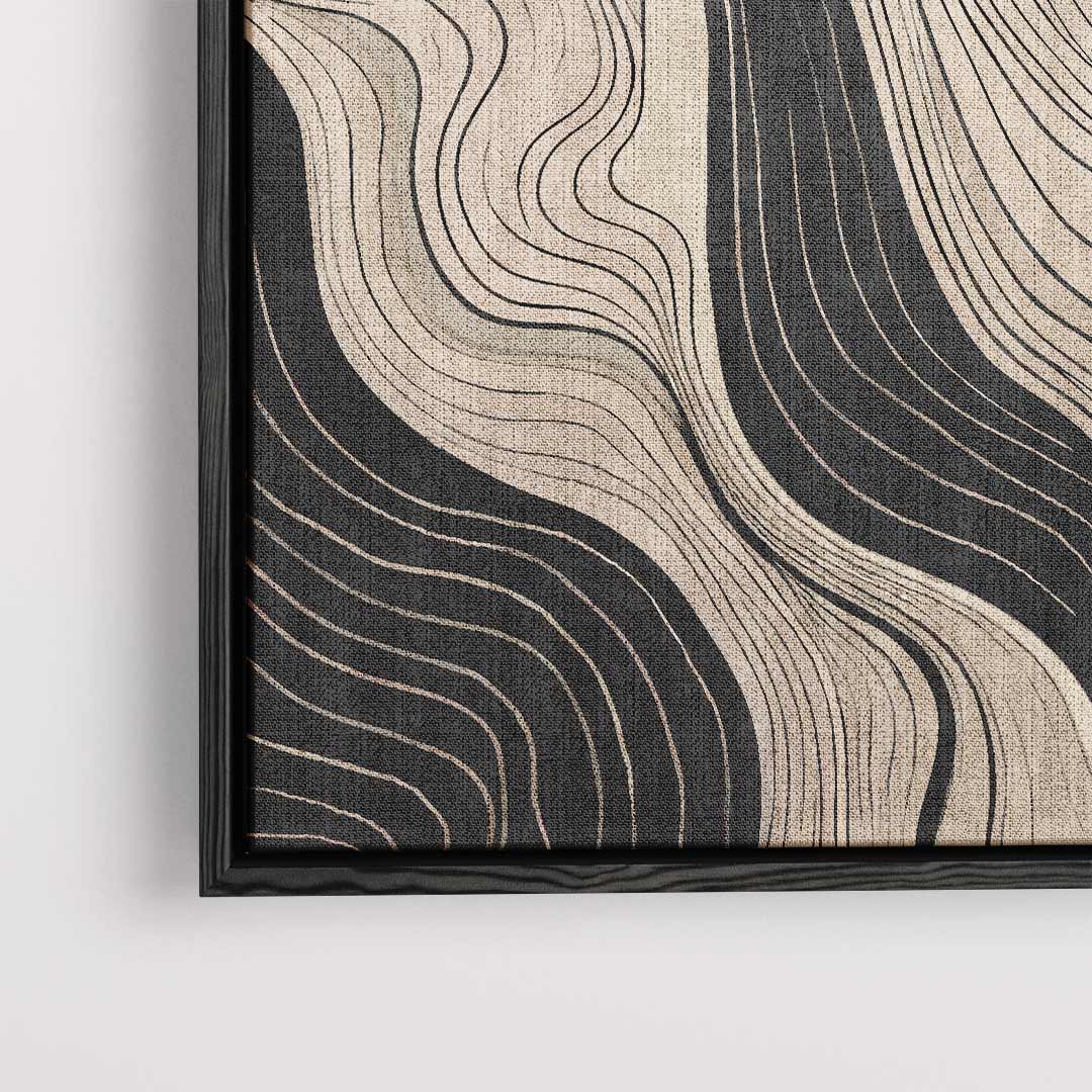 Golvende Lijnen Wanddecoratie Kunstwerk-canvas-dibond-plexiglas-wanddecoratie-WallArtistic