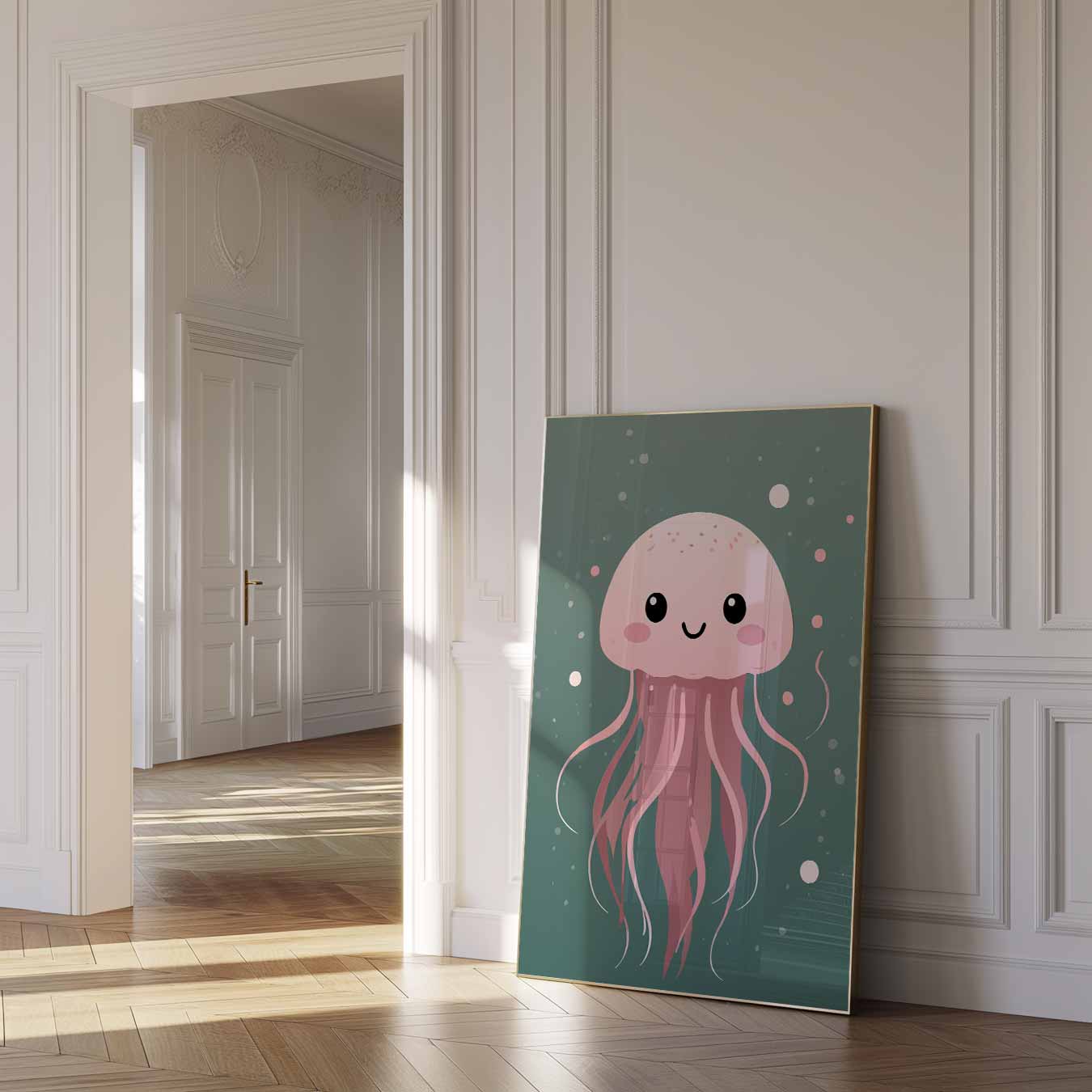 Schattige Kwallenposter-WallArtistic