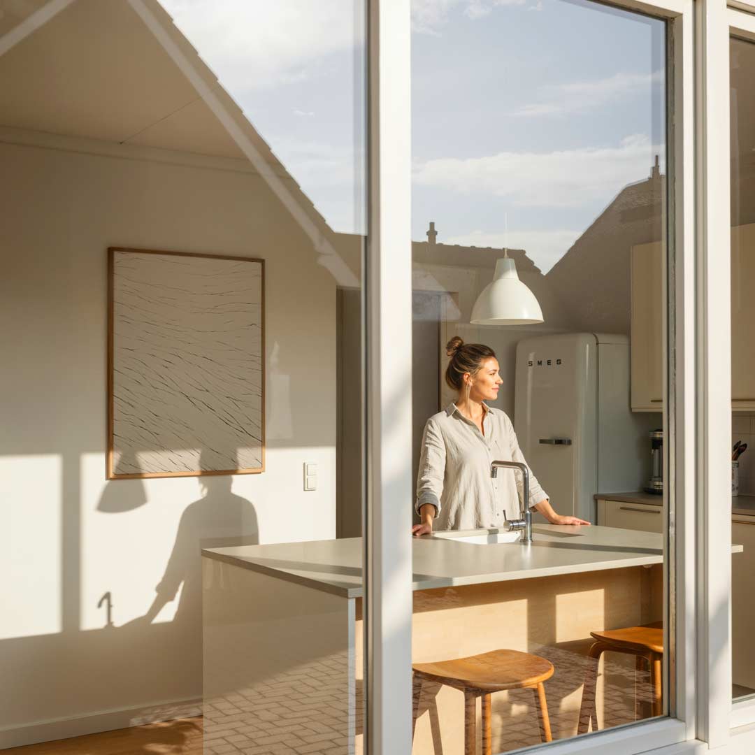 Abstracte Lijnenspel Poster-WallArtistic