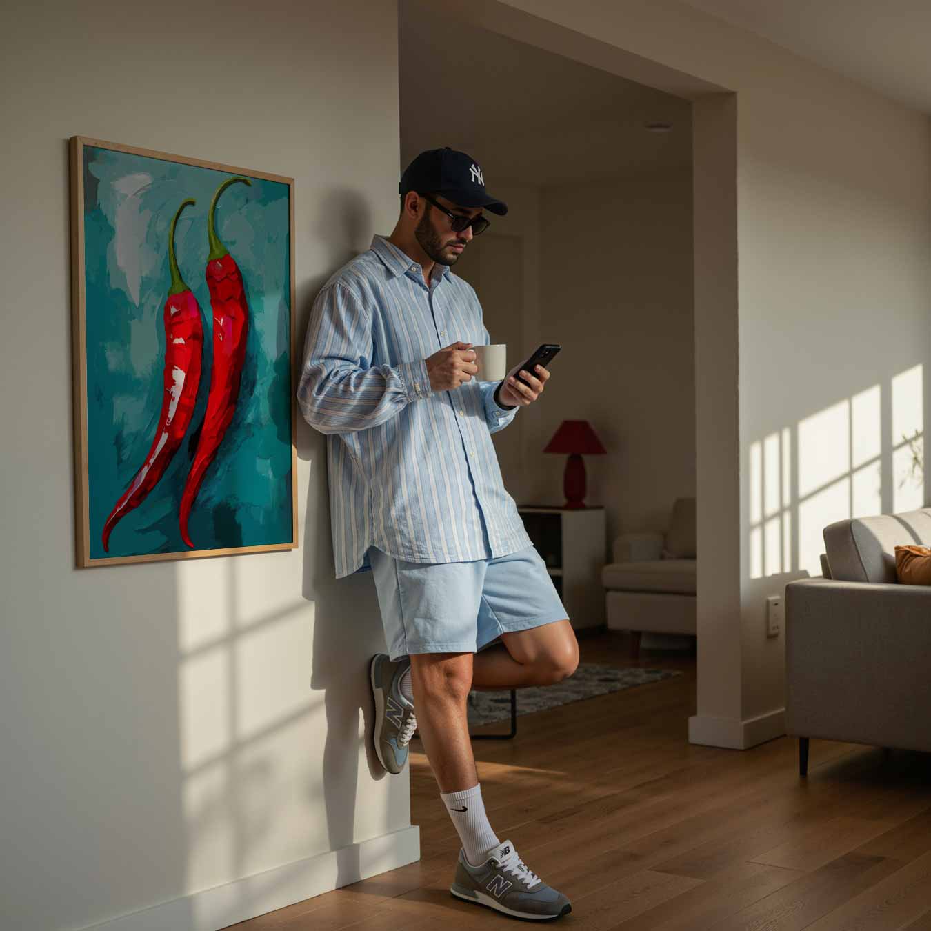 Spicy Red Peppers Poster-WallArtistic