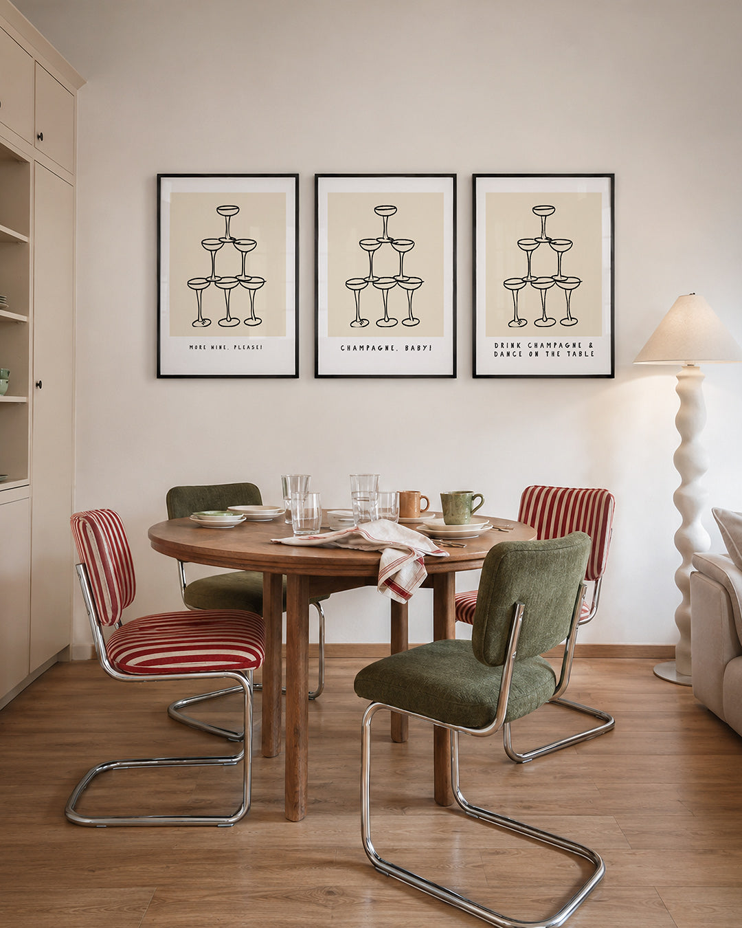 Glazen stapeling Posterset