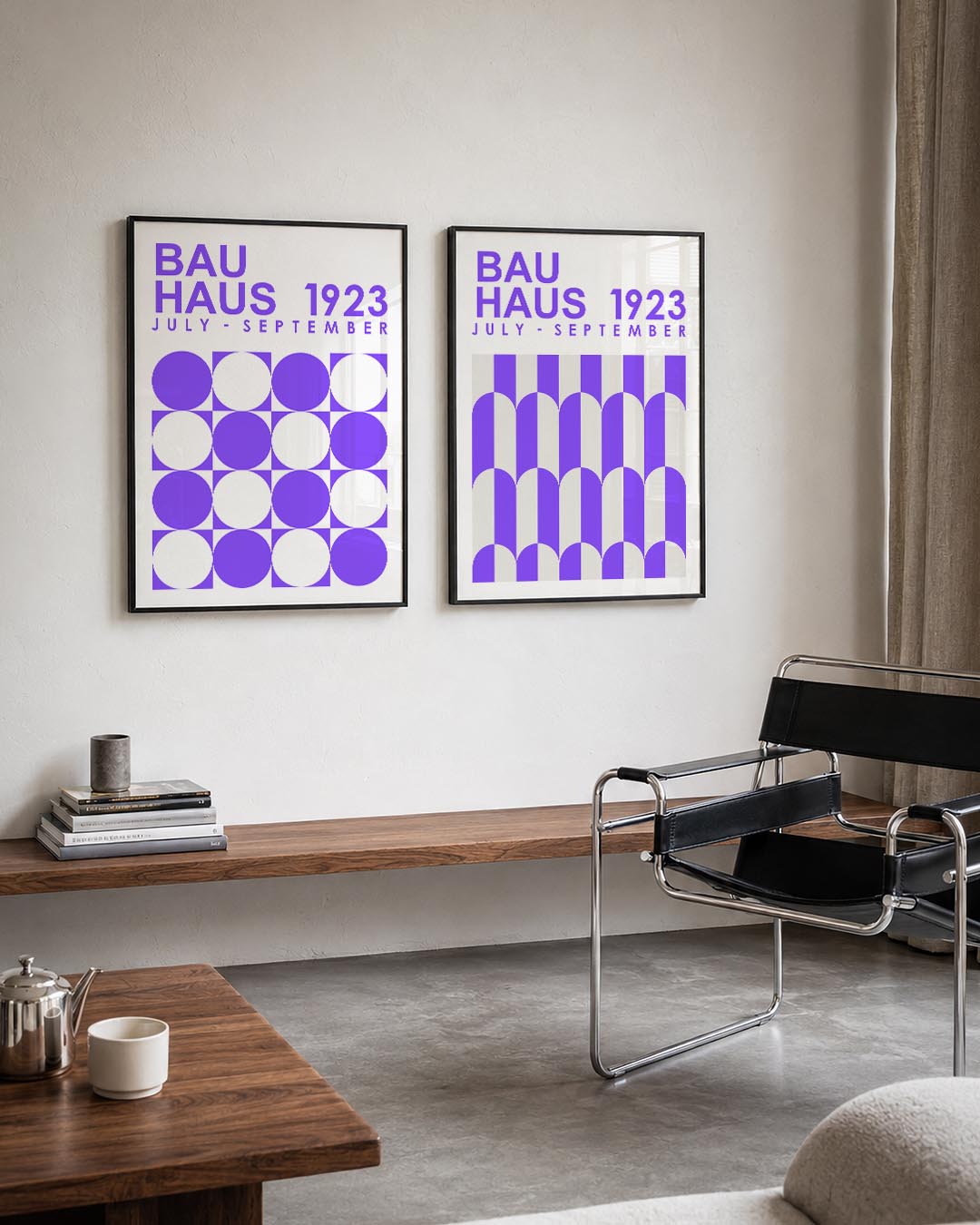 Cirkelpatroon en tekst Posterset