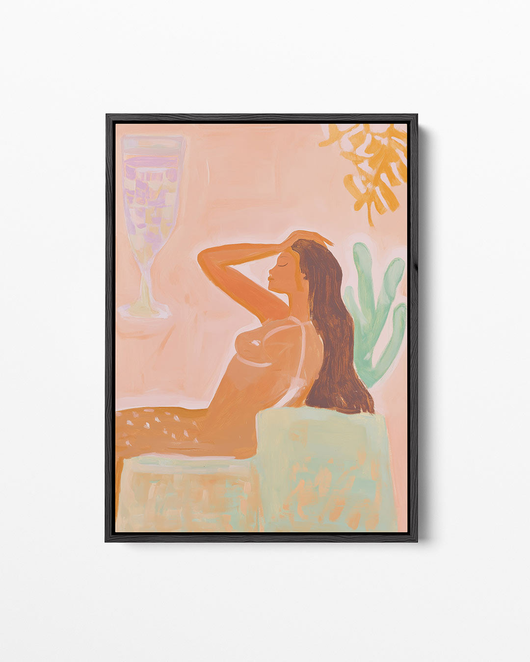 Dromerige zomerfiguur Kunstwerk