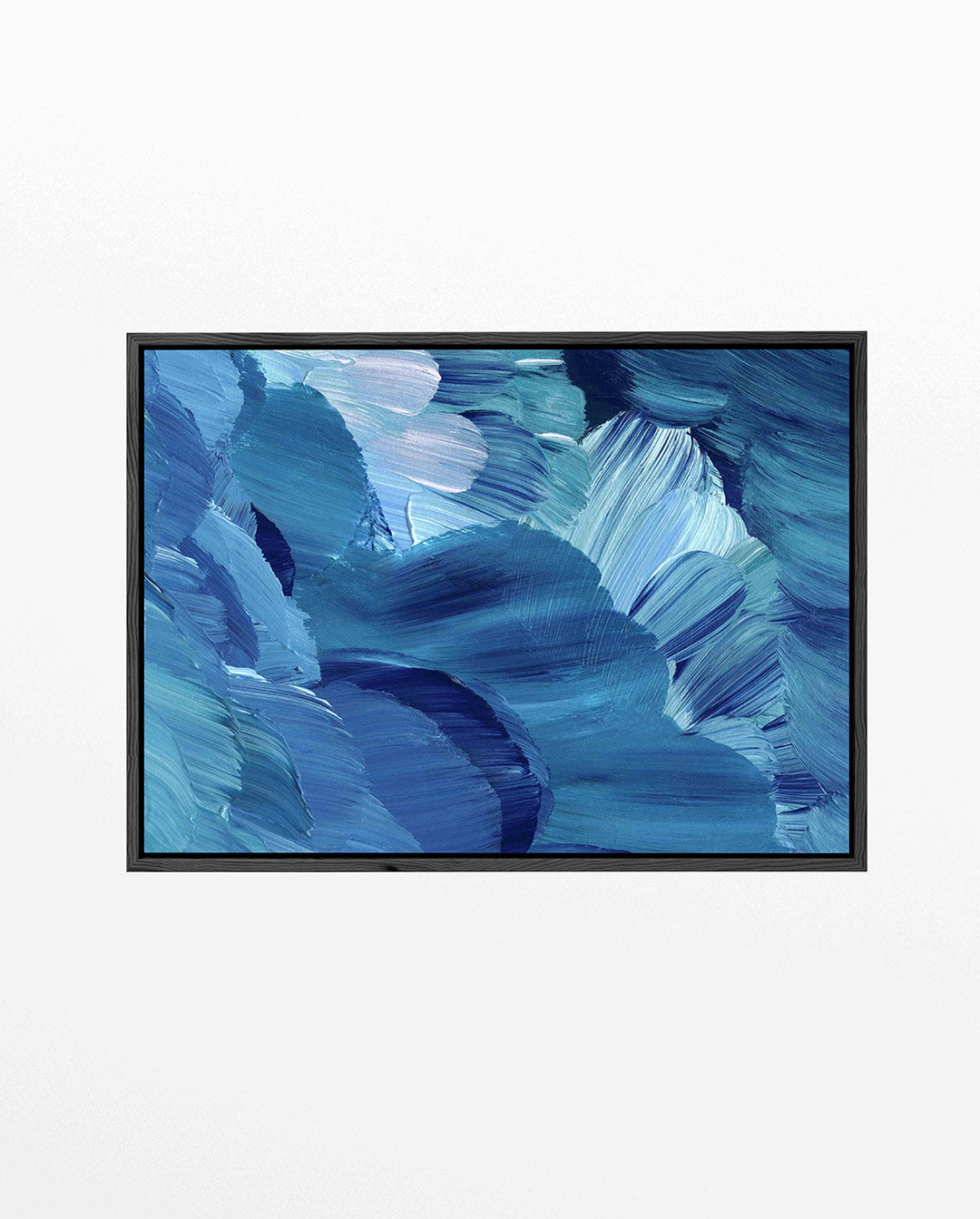 Golvende blauwe bewegingen Kunstwerk