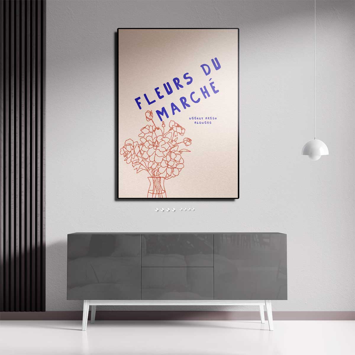 Fleurs du Marché Poster